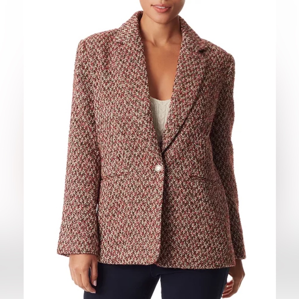 ✨HOST PICK x2✨ Sam Edelman Willow one button blazer gardenia brown sz med (NWT)